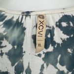 XCVI  Tie Dye Long Sleeve Top Size XL Blue White Brown V Neck Boho Casual Relaxed Photo 8