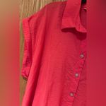 ZARA  Jeweled‎ Button Ruffle Tiered Drop Waist Orange Mini Dress Size Medium Photo 5