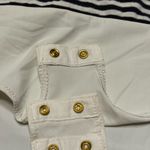 J.Crew  Navy and White Striped pocket Short Sleeve bodysuit,size S Photo 5