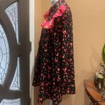 ASOS  black floral long sleeve dress Photo 3