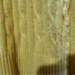autumn cashmere  yellow sweater cardigan v nec size S Small :001: Photo 11