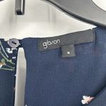 Gibson  Navy Blue Floral Shift Dress Sleeveless Stretch Lined Crew Neck Size S Photo 5