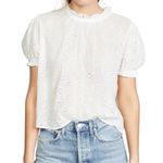 Free People  Letters Fo Juliet Eyelet Top In Ivory Photo 0