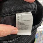 American Eagle  Black Raw Hem Denim Mini Skirt Hi Rise Festival Mini Womens 2 Photo 9