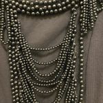 Twentyone Womens Dark Gray Metal Beaded Neck & Front Tank Top S Small Photo 4