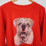 Hanes Vintage 80s Bulldog Dog Animal Sweatshirt Photo 2