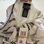 Rosie Harlow NWT striped wide leg jumpsuit sleeveless white black small Photo 9