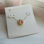 Kendra Scott Ivory Mother Of Pearl 14K Baseball Game Day Necklace W/Dust Bag! Photo 0