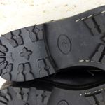 DKNY VTG  Chukka Boots Women 37 6.5 US Black Leather Lace up Made in Italy Y2K Photo 12