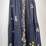 Johnny Was NWOT  Suki Embroidered Cap Sleeve Knit T-shirt Midi Dress Sz M Cotton Photo 8