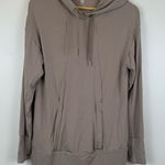 Kindred Bravely Brushed Bamboo Maternity & Nursing Hoodie Size Small Tan Photo 0