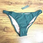 J Crew Heritage 1989 High Leg Bikini Bottom Size L‎ Cool Cypress Green NWT Size L Photo 2