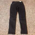 We The Free  Bella Moto Mid Rise Skinny‎ Jeans Black Zipper Detail Size 27 Photo 6