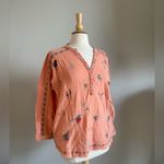 Johnny Was  Pete&Greta | Coral Embroidered Blouse - S Photo 1