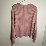 BLANK NYC  Ribbed Pullover Sweater Pink Lilac Photo 8