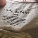 Lane Bryant White Novelty Skiing/Skating/Walking Print Long Sleeve Top 14/16 Photo 1