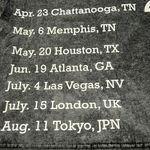 Amani Rose 2024 Acid Wash Tour Graphic Cropped TShirt Size XS Gray Photo 5