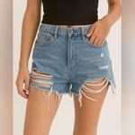 Cotton On Distressed Denim Shorts Women’s Size 10 | High Rise Cutoff Jean Shorts Photo 0