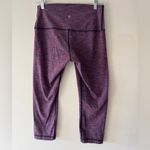 Lululemon  Wunder Under Crop II (Roll Down) Space Dye Naval Blue Magenta Photo 5