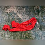 Liz Claiborne Vintage 80s red silk neck hair scarf Photo 4