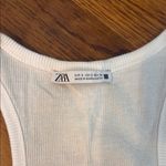 ZARA  White Ribbed Tank Top Dress Photo 5