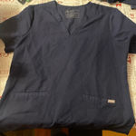 FIGS  navy blue scrub top Photo 0
