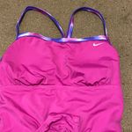 Nike Womens Pink Purple Essentials One-Piece Swimsuit NESS510-675 Size 14 Photo 2