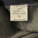 Kay Unger Gray Merino Wool Color Block Sweater Dress M READ Photo 5