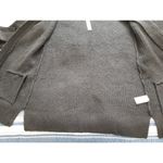 Caslon  Womens Open Front Cardigan Sweater Black Side Slits Ribbed Cuffs Size XS Photo 4