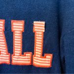 MarleyLilly  Terry cloth sweatshirt “YALL” patch sleeve blue pink sz small/ Med Photo 2