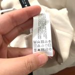 ZARA Full Length Trousers with Cutout Opening in Ecru Off White Photo 14