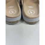 Ralph Lauren Polo  Women's Cross Strap Sandals Slides Beige Fabric Comfort 9 Photo 4