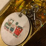 Coach Limited EDITION 😞Authentic Leather Train cosmetic cs/Keychain Photo 12