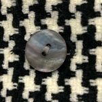 StoneBridge womens jacket blazer suit black & white houndstooth fringe small Photo 3