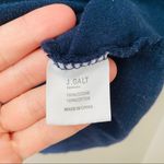 Brandy Melville  Striped Long Sleeve Crop Top Blue Sz OS Photo 4