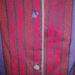 Diane Von Furstenberg Diane Von Firstenberg 14 Purple Red Stripe Top Plus Photo 2