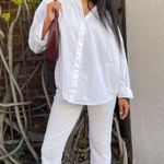 Hilary Radley blue and white striped capri pants size small Photo 0