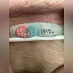 Free People  Beach Two Body Corps Deux Pink Cocoon Cowl Neck Pullover Size M/L Photo 3