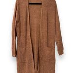 Staccato  women's size small copper tone duster cardigan long sleeve with pockets Photo 0