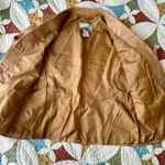 American Vintage Vintage 90s tan100% real leather jacket with a boho vibe Photo 2