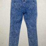 Free People Acid Wash Light Blue Frayed Hem Highrise Skinny Jeans Size 29 Photo 1