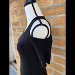 Helmut Lang 
Black Knit One Shoulder Dress small Photo 4