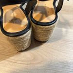 Time and‎ Tru Women's Black Braided Wedge Sandals Size 7.5 Photo 6