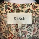 Ba&sh Mel Floral Green Red Button Down Blouse Short Sleeve Boho Women's size 0 Photo 2