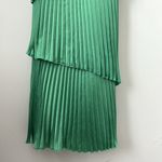 Abercrombie & Fitch  TIERED PLEATED MIDI dress in green spruce Size: XS Tall Photo 7