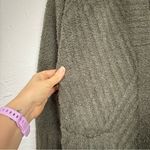 Barefoot Dreams  Green Fluffy Cardigan Sweater Womens XS Duster Preppy Cozy Fall Photo 2