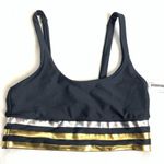 Beach Riot NWT  metallic Leah top sports bra Photo 2