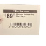 Rag Poets  cropped sweater black sz L Photo 2