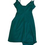 Emerald Sundae Rhinestone Fringe-Hem Mini Dress green stretch size small Photo 11
