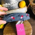Kate Spade  New York Blue Denim Cherry Headband NWT Hair Accessory Photo 3